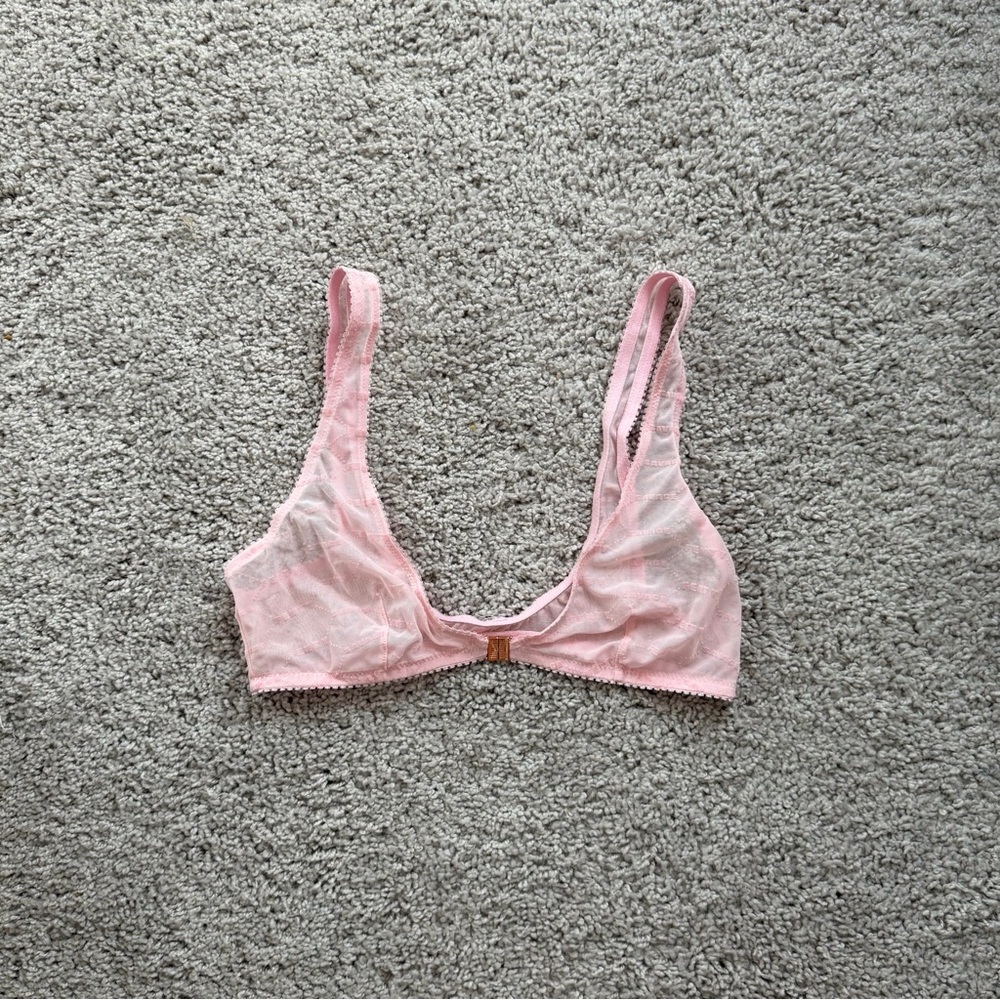 Savage X Fenty Pink Lace Bralette